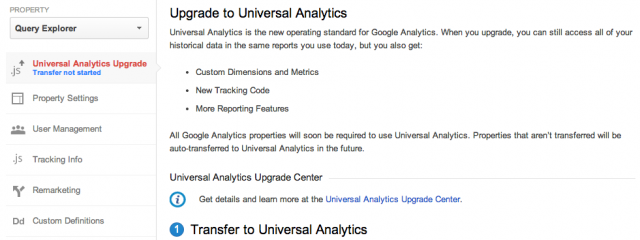 Google запускает инструмент перехода на Universal Analytics